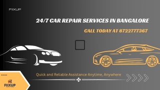 24 by 7 Car Repair Services In Bangalore - 91 8660163863