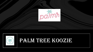 palm tree koozie