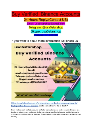 Buy Verified  Binance Accounts (1)