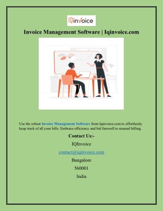Invoice Management Software  Iqinvoice.com