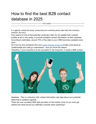 How to find the best B2B contact database in 2025 (1)