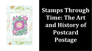 Stamps Through Time The Art and History of Postcard Postage