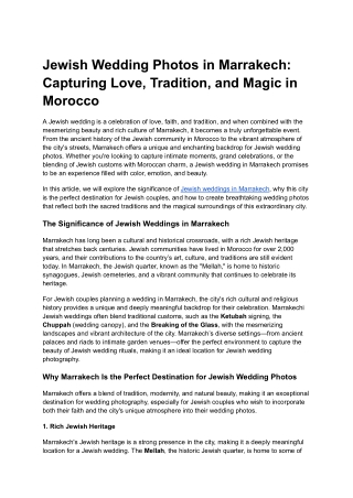 Jewish Wedding Photos in Marrakech_ Capturing Love, Tradition, and Magic in Morocco