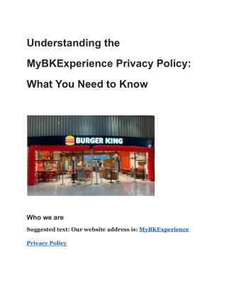 MyBKExperience – Burger King Survey– Free Whopper