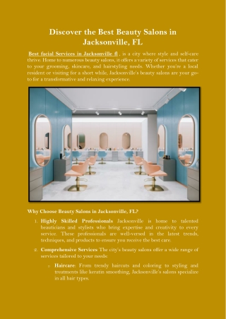 Discover the Best Beauty Salons in Jacksonville, FL