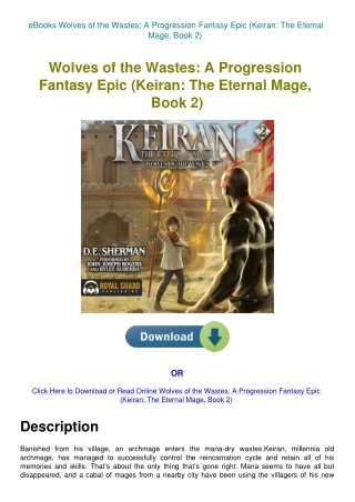 eBooks Wolves of the Wastes A Progression Fantasy Epic (Keiran The Eternal Mage  Book 2)