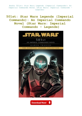Books 501st Star Wars Legends (Imperial Commando) An Imperial Commando Novel (Star Wars Imperial Com