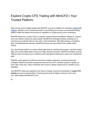 _Crypto CFD Trading