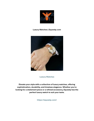 Luxury Watches | Equestp.com