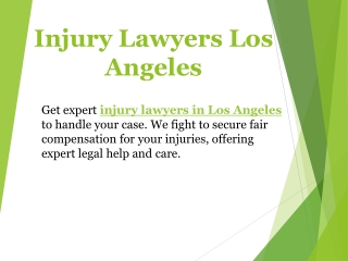 Injury Lawyers Los Angeles