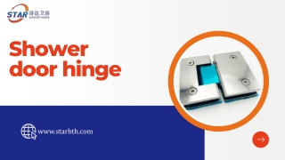 Shower door hinge