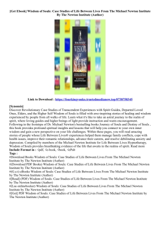 (View Book) Wisdom of Souls: Case Studies of Life Between Lives From The Michael