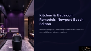 Kitchen and Bathroom Remodeling in Newport Beach