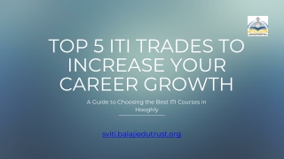 Top 5 ITI Trades to Increase Your Career Growth