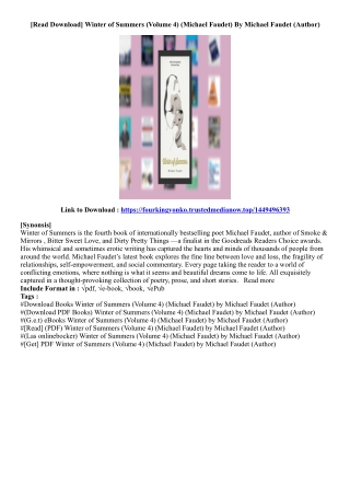 (Kindle Book) Winter of Summers (Volume 4) (Michael Faudet) By Michael Faudet (A