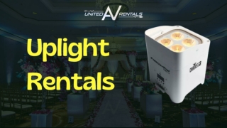 High-Quality LED Uplighting Rental for Events | United Av Rentals