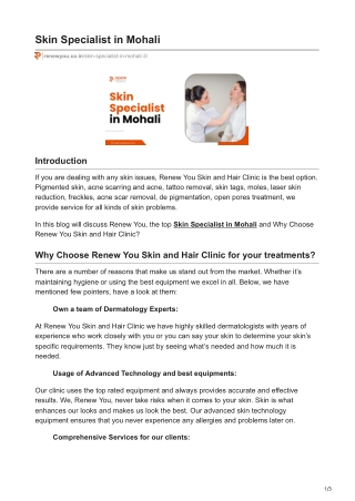 renewyou.co.in-Skin Specialist in Mohali (1)