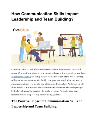 Communication Skills | Leadership Development Program | Nxtclue