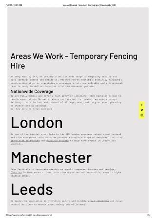 Temp Fencing 247 - Fence Hire - London _ Birmingham _ Manchester _ UK