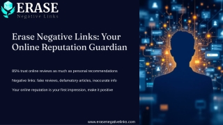 Negative links fake reviews, defamatory articles, inaccurate info