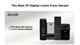 The Best Of Digital Locks From Dorset