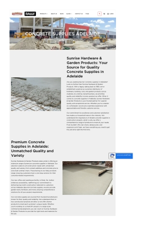 Concrete Supplies Adelaide