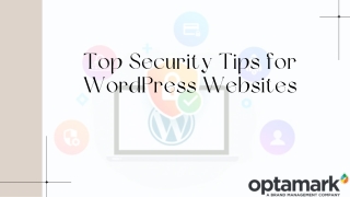 Top Security Tips for WordPress Websites