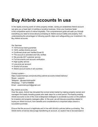 Who invented the Airbnb accounts first