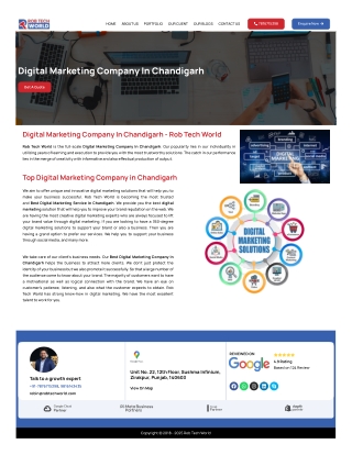 Best Digital Marketing Company In Chandigarh