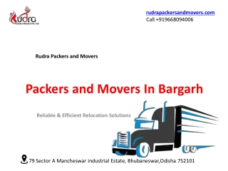 Packers and Movers in Bargarh