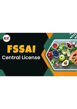FSSAI Central License