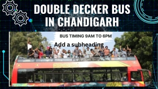 Double Decker bus in chandigarh