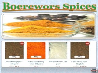 Boerewors Spices