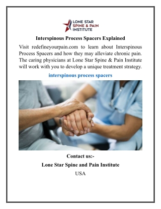 Interspinous Process Spacers Explained