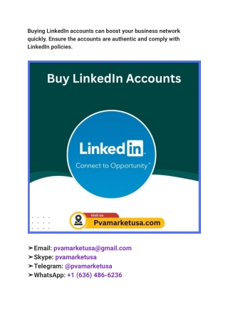 Top 40 Best sites to buy verified linkedin accounts-100% .