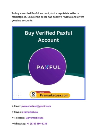 Buy verified Paxful account - Ensure the seller has positive .