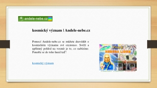 kosmický význam | Andele-nebe.cz