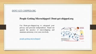 People Getting Microchipped | Dont-get-chipped.org