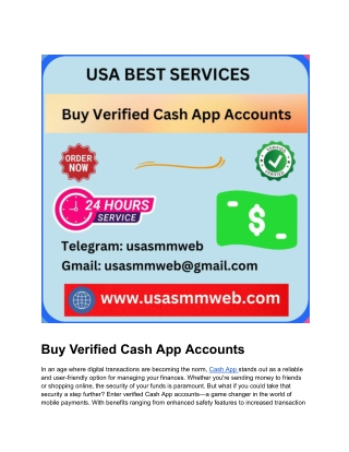 Securely Verified Cash App Accounts Available for Purchase 2025