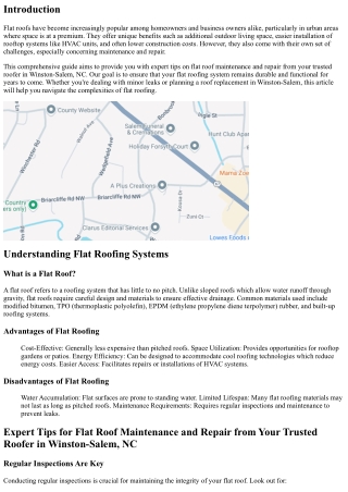 Expert Tips for Flat Roof Maintenance and Repair from Your Trusted Roofer in Win