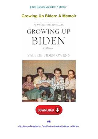 [PDF] Growing Up Biden A Memoir