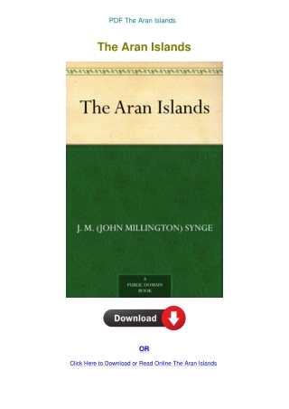 PDF The Aran Islands