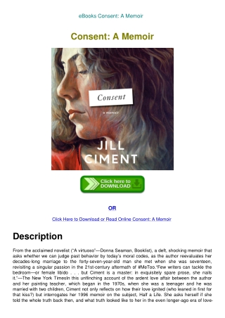 eBooks Consent A Memoir