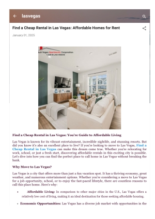 Find a Cheap Rental in Las Vegas: Affordable Homes for Rent