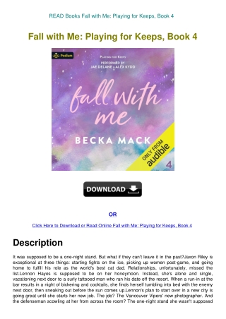 READ Books Fall with Me Playing for Keeps  Book 4