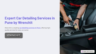 Expert Car Detailing Services in Pune by Wrenchit