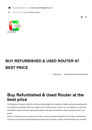 Refurbished & Used Router At Best Price in  Mumbai.