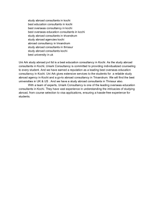 best overseas consultancy in kochi