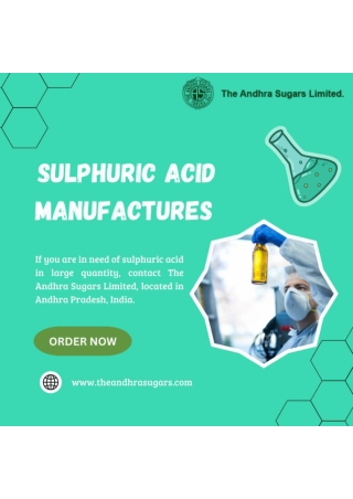 BatteryGrade SulphuricAcid Manufacturers in Andhra Pradesh, India - Andhra Sugar