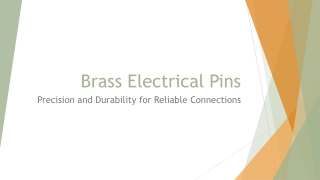 Brass Electrical Pins